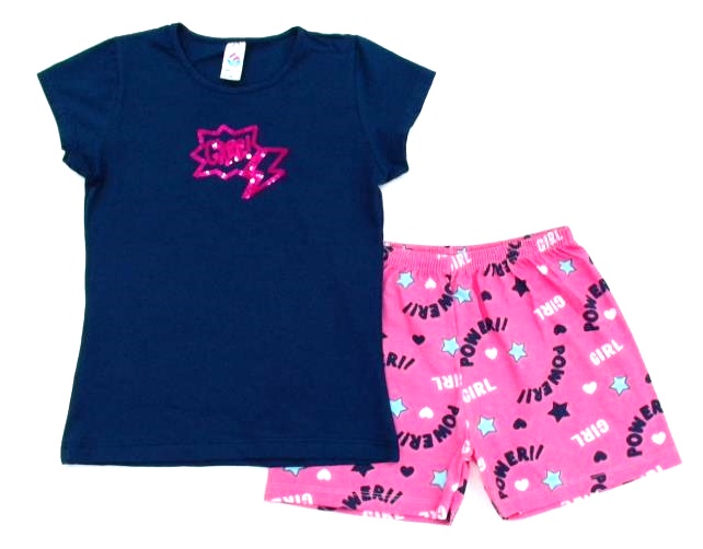 Conjunto Grilokids Juv Fem M/c Cotton Short