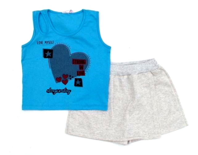 Conjunto Fashionkids Juv Fem Reg Cotton Short-saia