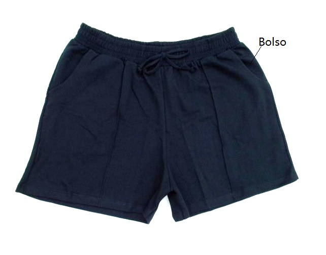 Short Rechsul Ad Exg Fem Moletinho 2bolsos