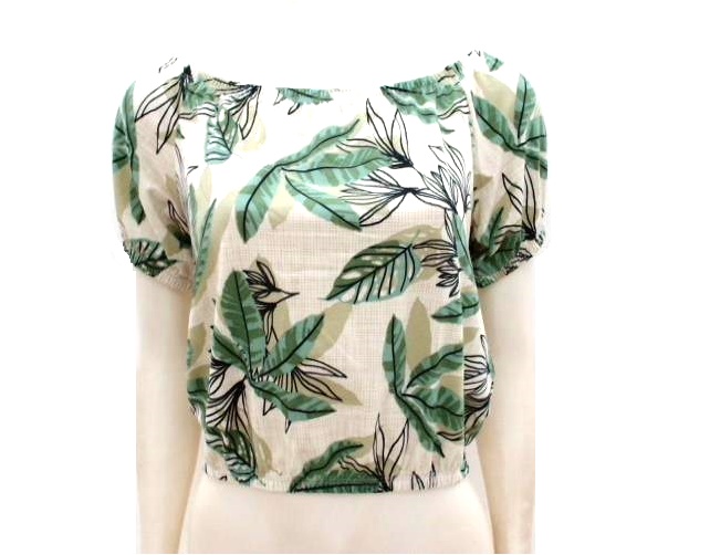 Blusa Rechsul Adulto  Manga Curta Poliéster Estampado Ciganinh