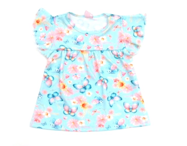 Blusa Faraeli Primeiros Passos  Manga Curta Poliéster Estampado