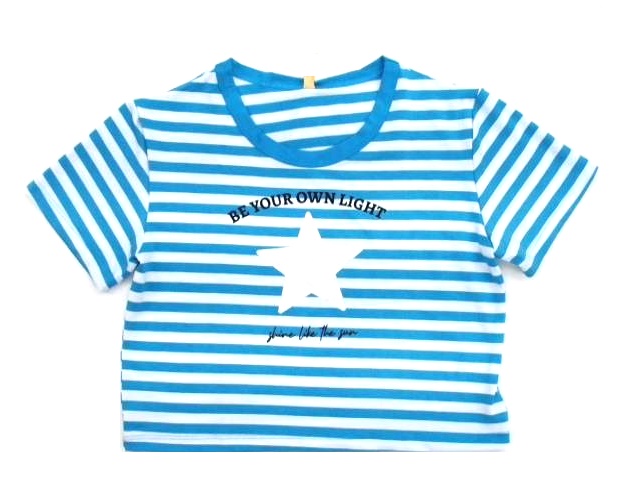 Blusa Rechsul Juv Fem M/c Viscol List Cropped