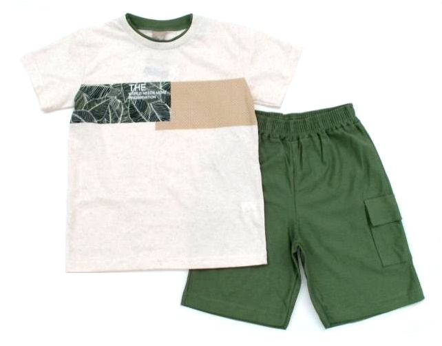 Conjunto Randa Inf Masc M/c Malha Linho