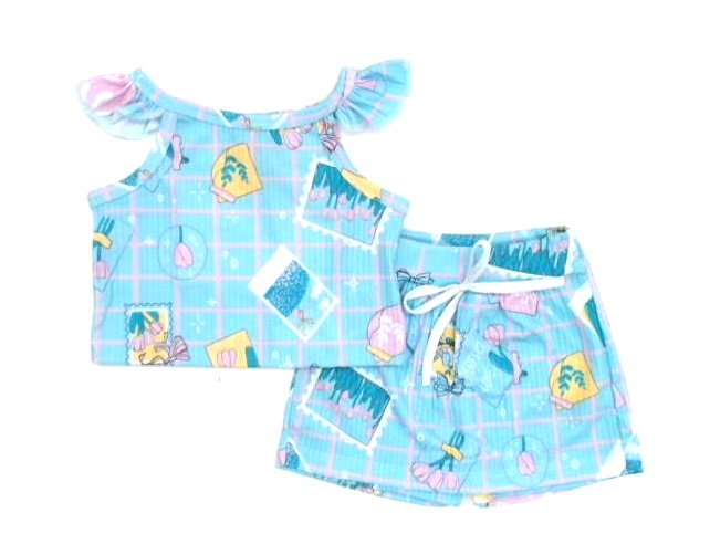 Conjunto Pimentinha Bebe  Regata Poliéster Canelada