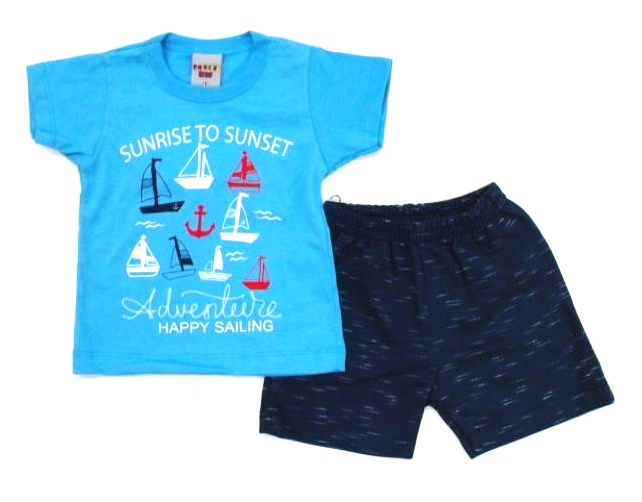Conjunto Pimentinha Bebe Masc M/c Malha