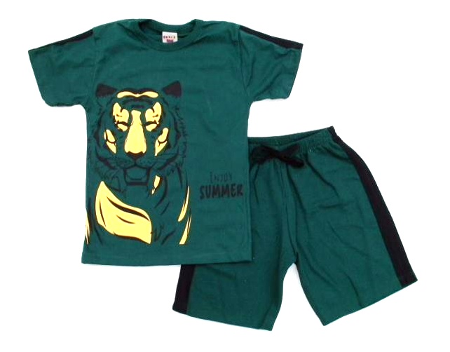 Conjunto Pimentinha Inf Masc M/c Malha