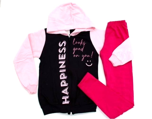 Conjunto Viston Juv Fem Mol Capuz Legging
