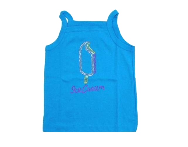 Blusa Paolita Inf Fem Alça Ribana