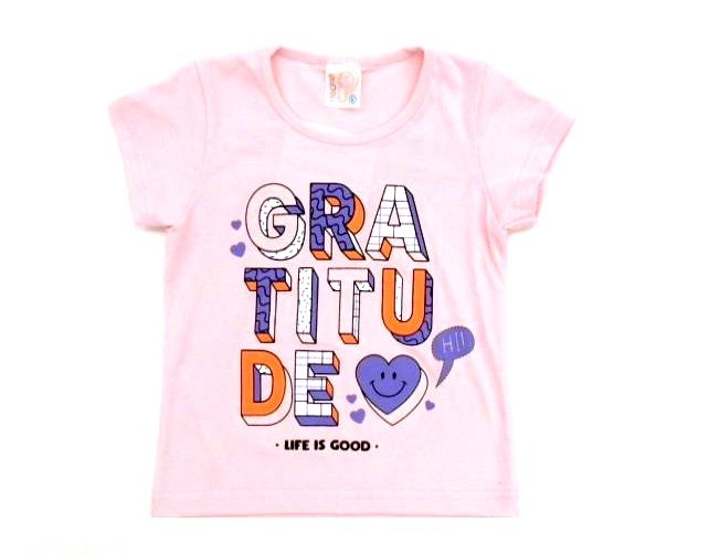 Blusa Paolita Inf Fem M/c Cotton