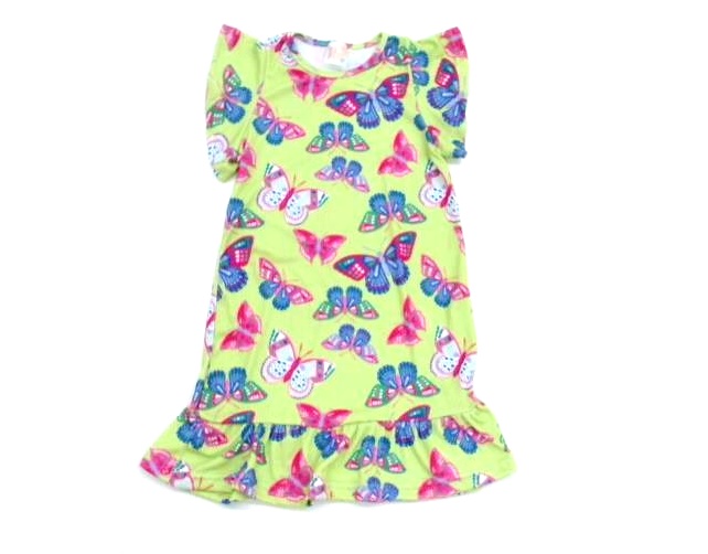 Vestido Paolita Inf Mga Jap Poli Canel Estamp