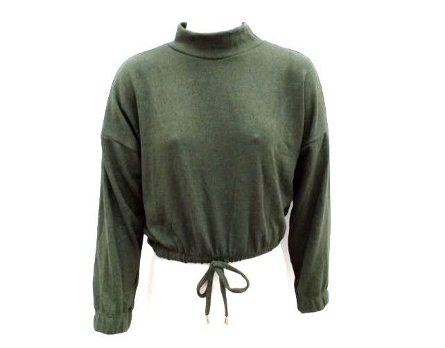 Blusa Ninamoleka Juvenil  Manga Longa Lãzinha Cropped