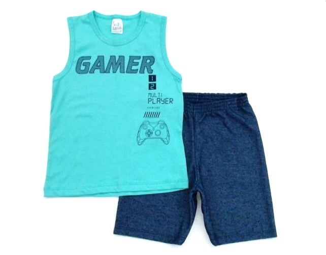 Conjunto Pegalegal Infantil Regata Malha