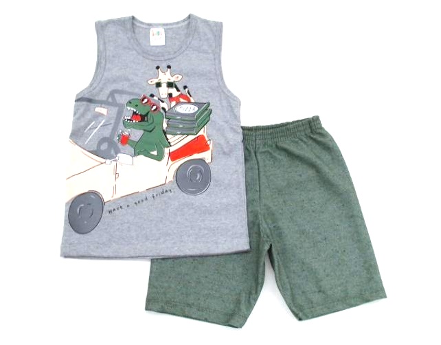 Conjunto Pegalegal Infantil Regata Malha