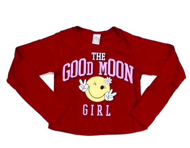 Blusa Pk Juvenil  Manga Longa Malha Cropped