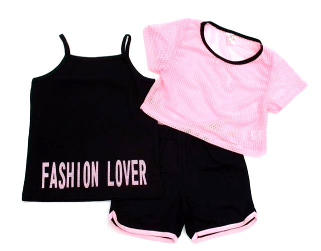 Conjunto Pegalegal Juv Fem M/c Cotton Telinha 3pçs