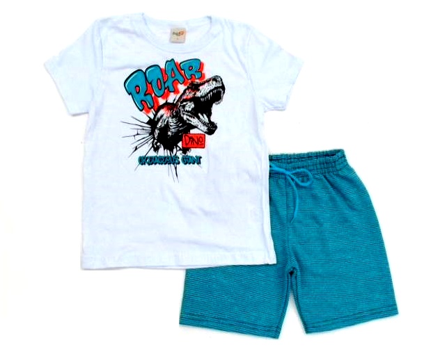 Conjunto Duploj Infantil  Manga Curta Malha Sortido