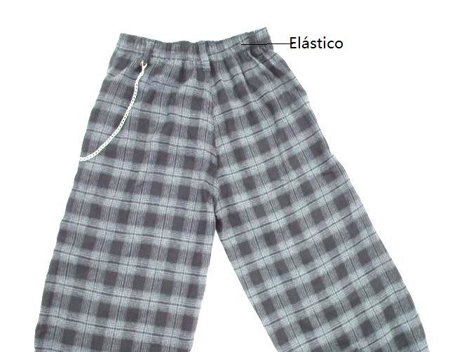 Calça Mox Juv Fem Flanela Xadrez Wide Leg