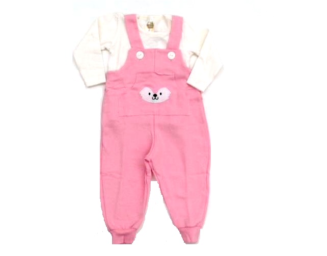 Jardineira Jeitodoce Bebe Fem M/l Mol Cotton 2pçs