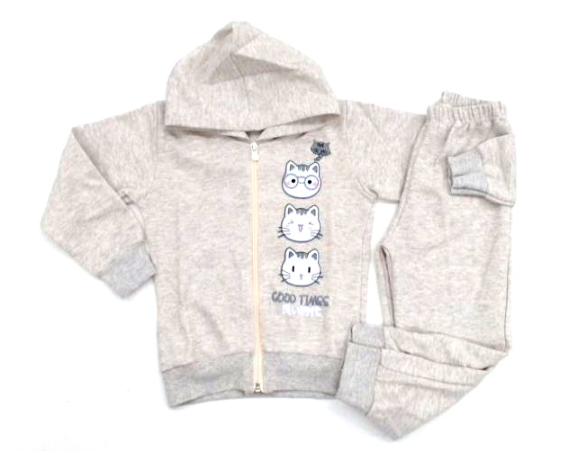 Conjunto Jeitodoce P.passos Fem Mol Capuz Calça