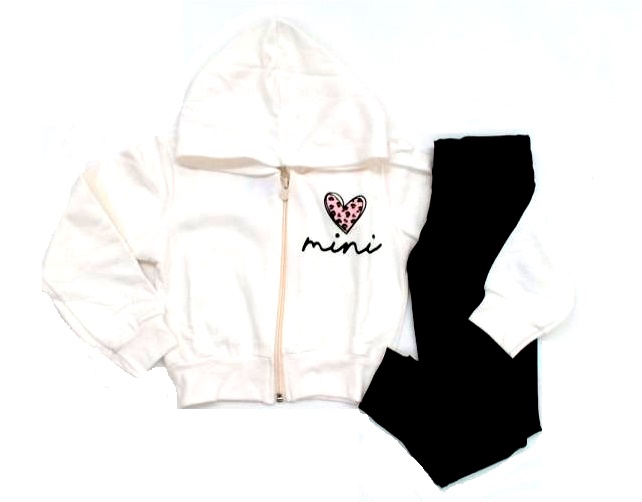 Conjunto Jeitodoce Inf Fem Mol Capuz Legging