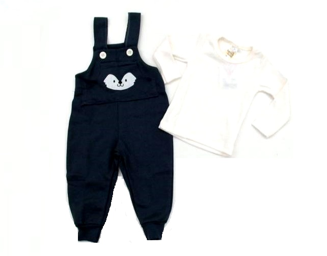 Jardineira Jdboys Bebe Masc M/l Mol Ribana 2pçs