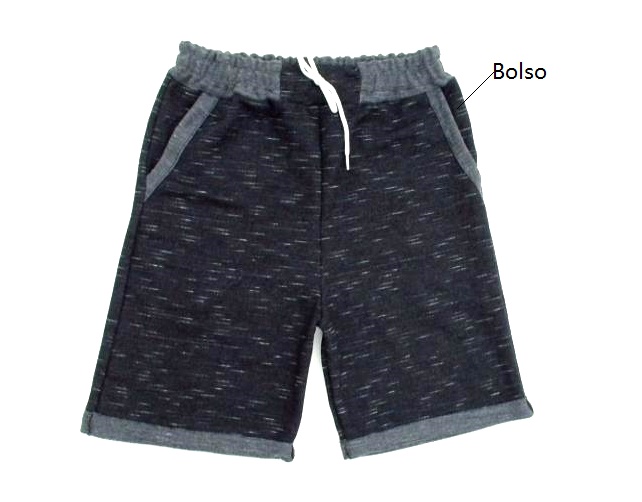 Bermuda Carammelo Juvenil Moletinho Jet 2bolsos