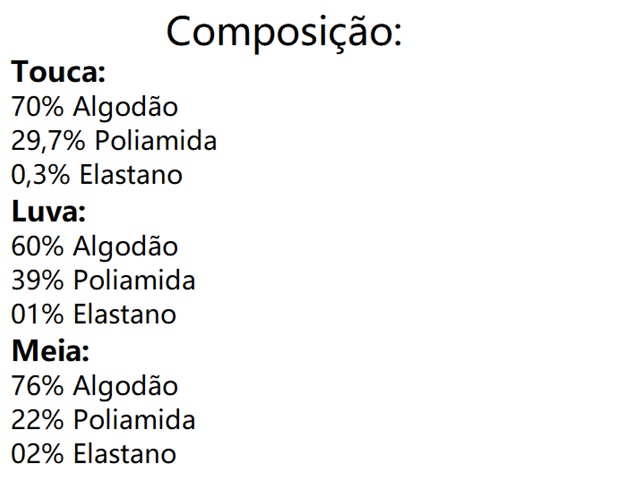 Kit-bebe Duck Bebe Neutro Algodão (touca+luva+meia)