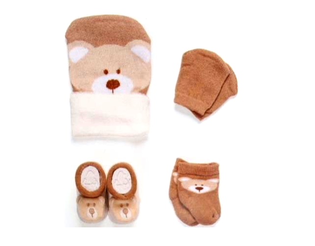 Kit-bebe Duck Bebe Neutro Alg (touca+luva+meia-4pç