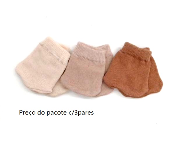 Luva Duck Bebe Neutro Alg (c/3)