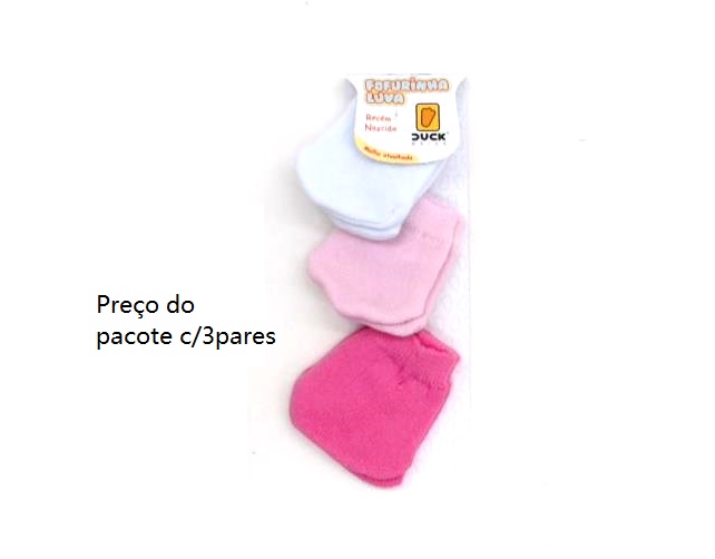 Luva Duck Bebe Fem Alg (c/3)