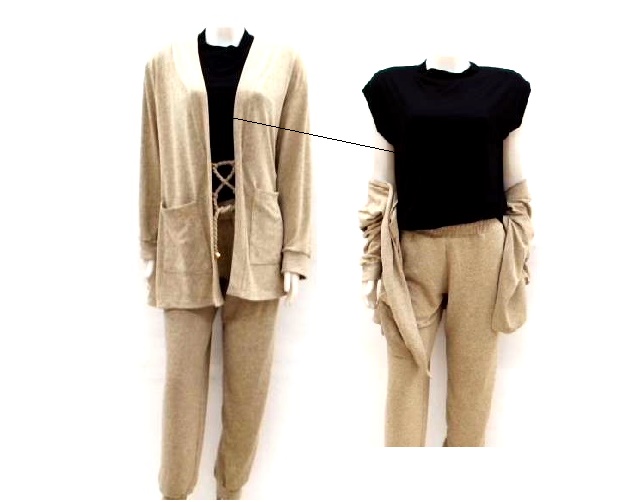 Conjunto Meimar Ad Fem M/l Lãzinha 3pçs