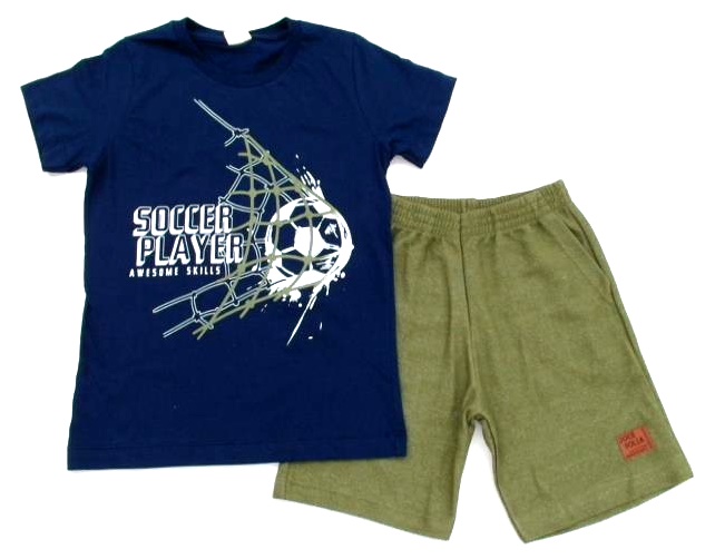 Conjunto Dfkids Inf Masc M/c Malha