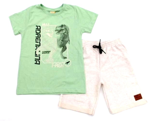 Conjunto Dfkids Infantil  Manga Curta Malha