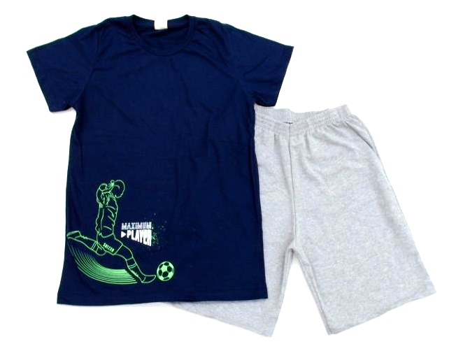 Conjunto Dfteen Juvenil  Manga Curta Malha