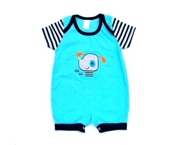 Macacão Bebelezinha Bebe Manga Curta Malha