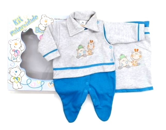 Saída-maternidade Bloomys Bebe Suedine 2pçs