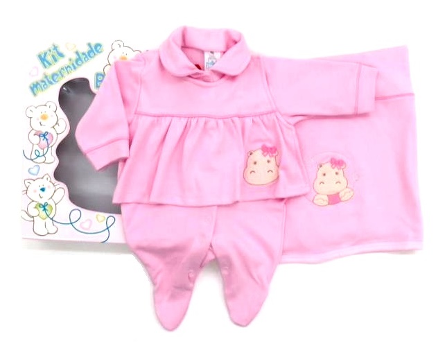 Saída-maternidade Bloomys Bebe Suedine 2pçs