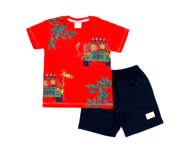 Conjunto Solinho Primeiros Passos  Manga Curta Malha