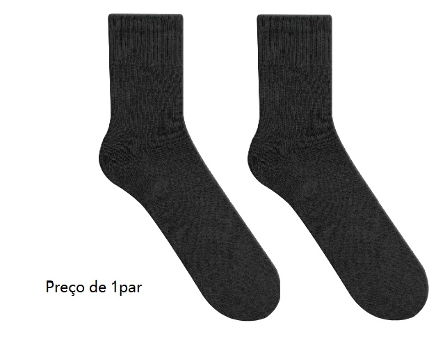 Meia Duck Adulto Algodão Esportiva Atoalhada Cano Lon