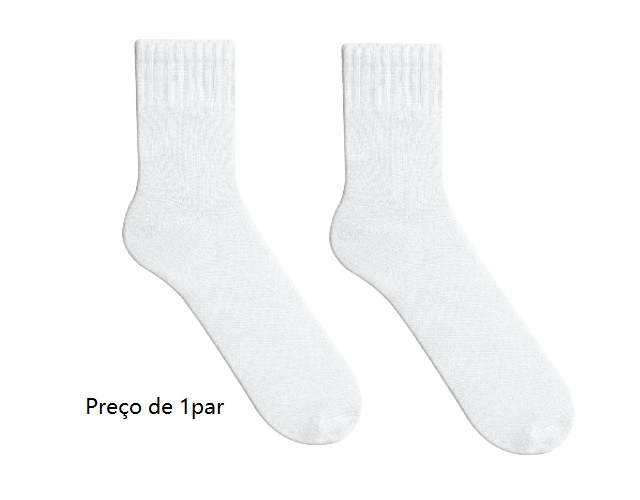 Meia Duck Ad Masc Alg Esportiva Atoalhada Cano Lon