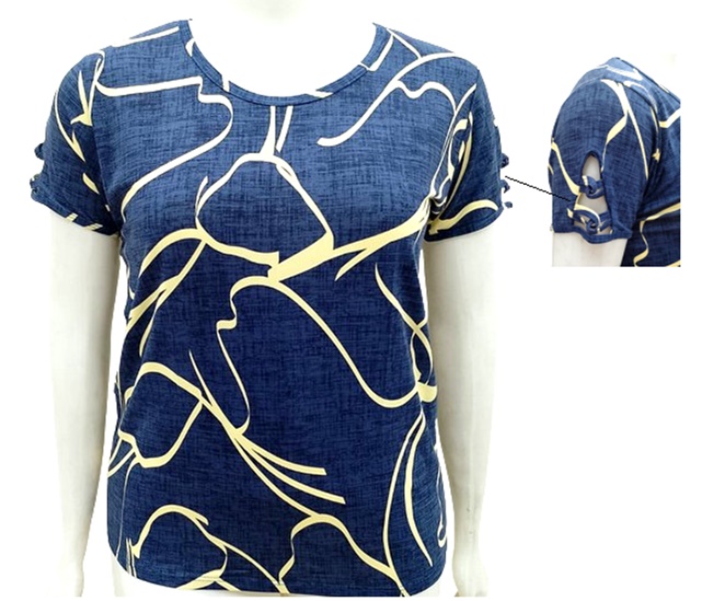 Blusa Vestbem Adulto Extra Grande Manga Curta Viscolycra Estampado