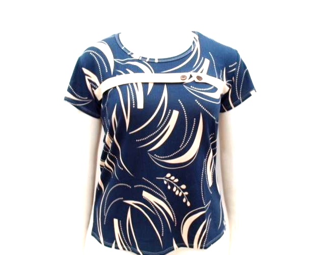Blusa Vestbem Adulto Extra Grande Manga Curta Viscolycra Estampado