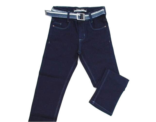 Calça Perbol Inf Masc Jeans Lycra Cinto