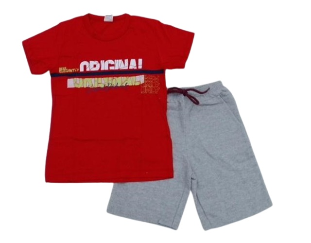 Conjunto Visualradical Juvenil  Manga Curta Malha