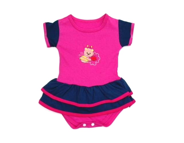 Body Bellababy Bebe Feminina Manga Curta Malha