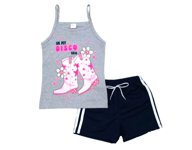 Conjunto Nanny Juvenil  Alça Cotton Short