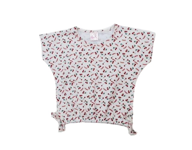 Blusa Nanny Infantil  Manga Curta Cotton Cropped