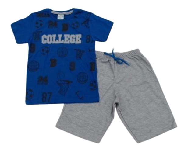 Conjunto Pimpolhoskids Infantil  Manga Curta Malha