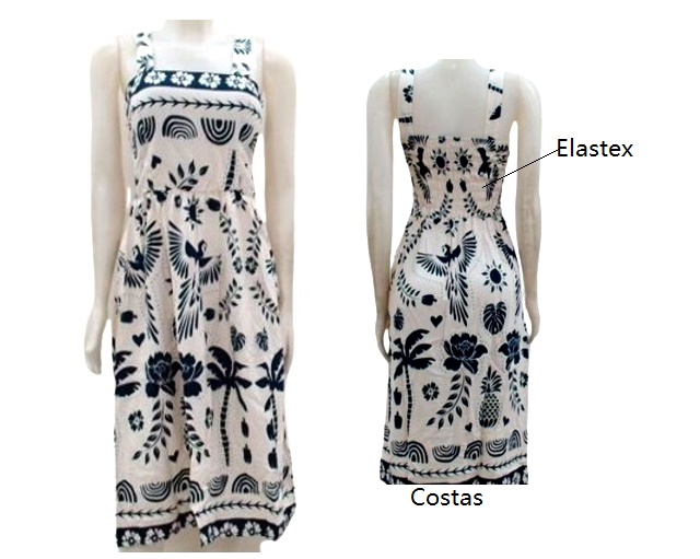 Vestido Lulian Adulto  Regata Viscose Bojo