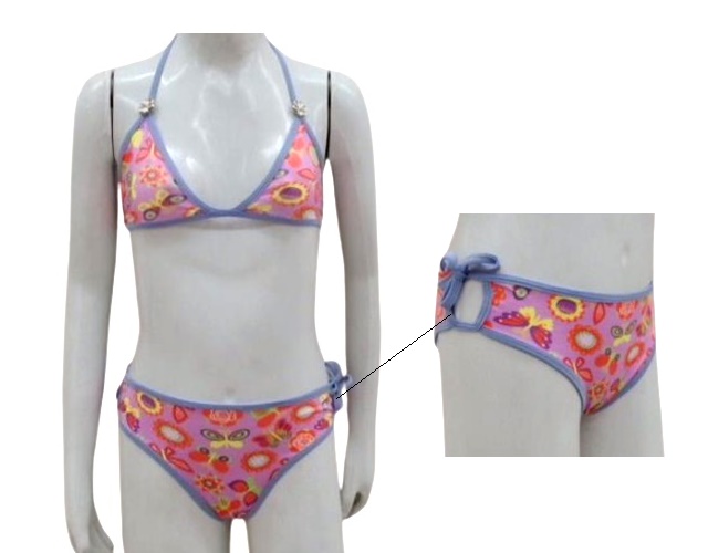 Biquini Maredivertida Juvenil Lycra Cortininha